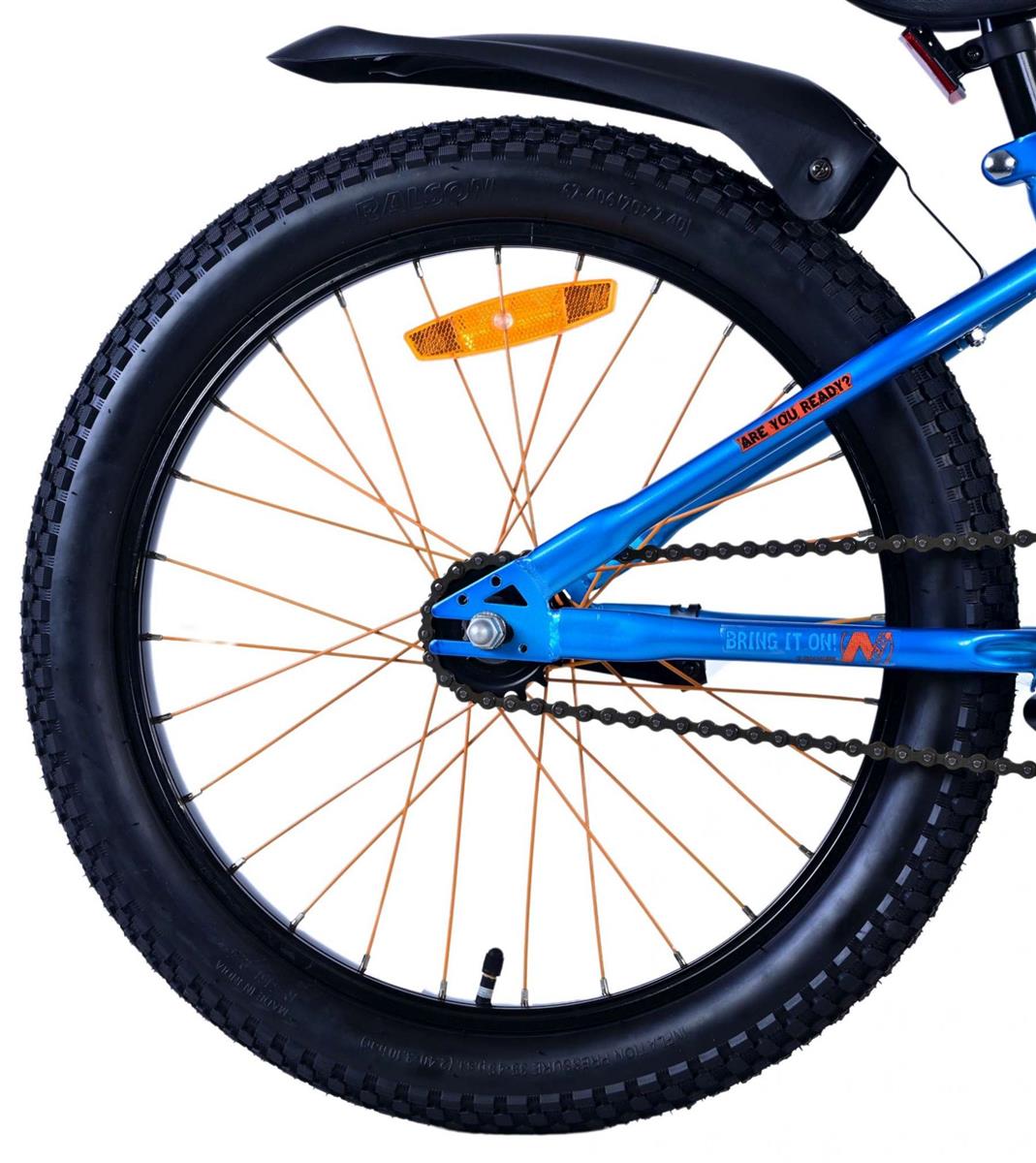 Volare NERF Kinderfahrrad für Jungen - 20 Zoll in Satinblau mit Sicherheitsfeatures