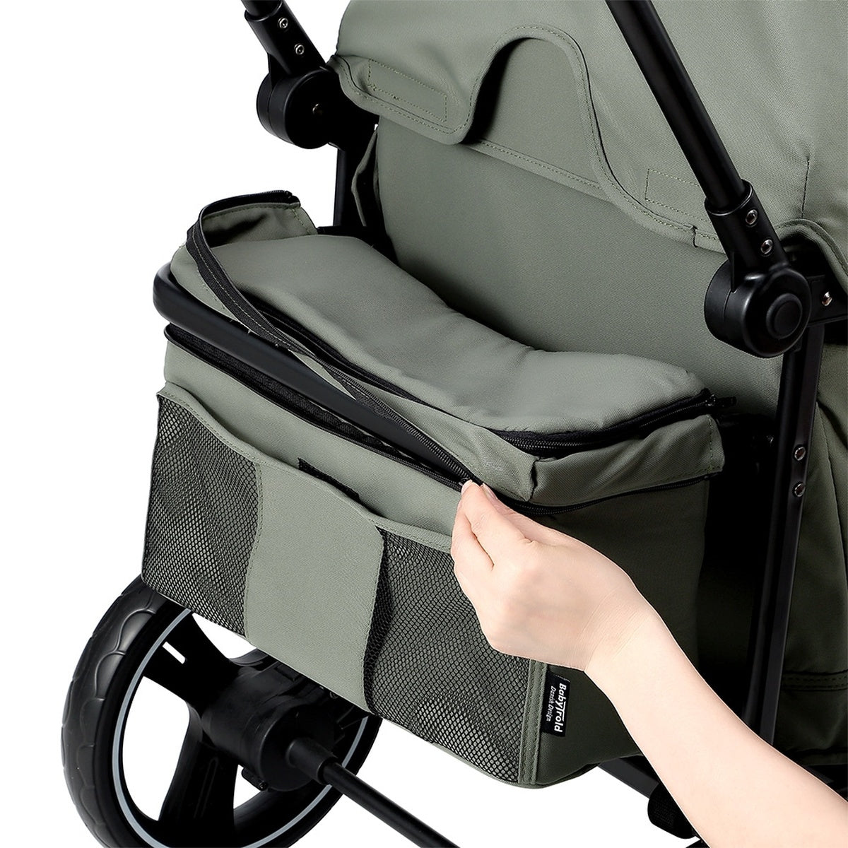BabyTrold Adventure Bollerwagen für Kinder 2-Sitzer faltbar mit XXL-Verdeck