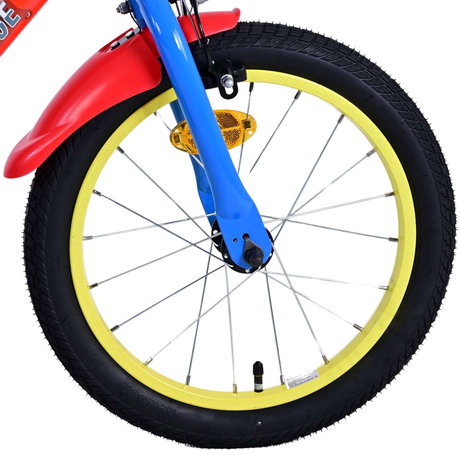 Volare Paw Patrol 16-Zoll-Kinderfahrrad Rot mit zwei Handbremsen - Sicherheit und Komfort in einem hochwertigen Design