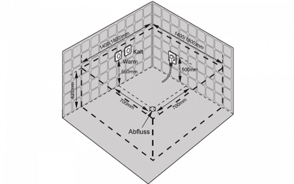 PureHaven Whirlpool 180x142cm Heizung Reinigungsprogramm & Lichttherapie Wasserfall Bluetooth-fähiges Soundsystem