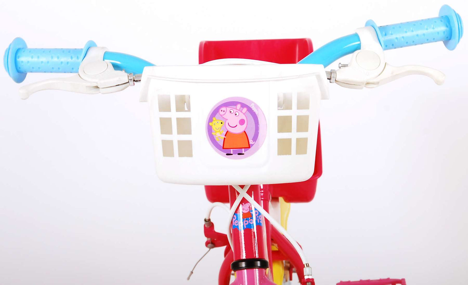 Volare Peppa Pig Kinderfahrrad - Mädchen - 12 Zoll - Pink - Zwei Handbremsen