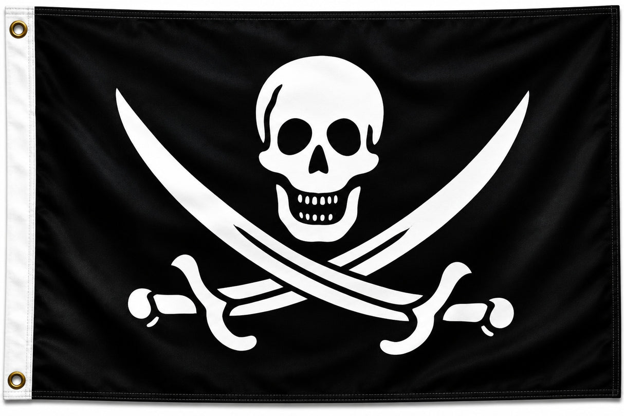 XXL Flagge PIRAT MIT SÄBEL 250 x 150 cm