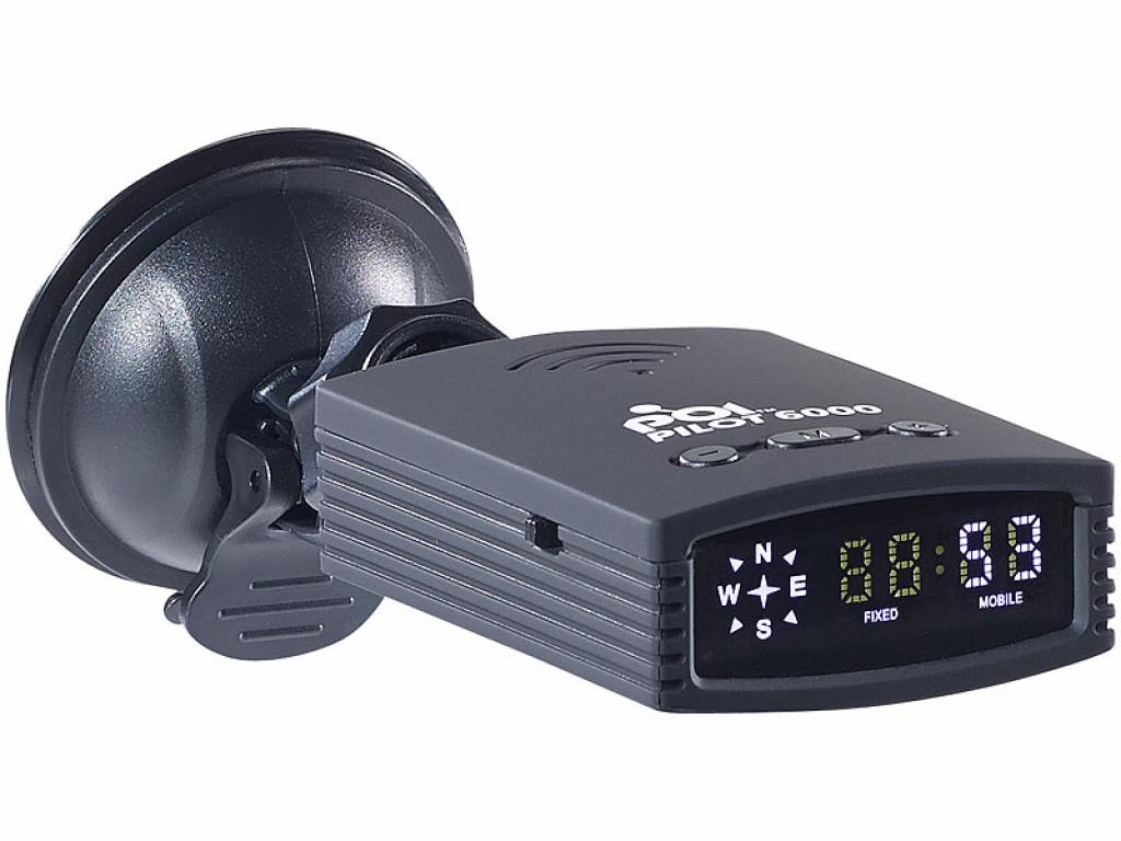 POI Pilot 6000 GPS Blitzer und Radarwarner Gefahren-Warner mit POI-Daten für Europa