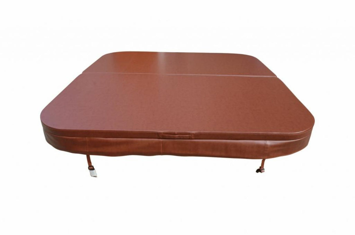 PureHaven Thermoabdeckung 215x215 cm verschließbar mit Schnallen windsicher perfektes Ablaufsystem für Regen und Schnee faltbar in der Mitte