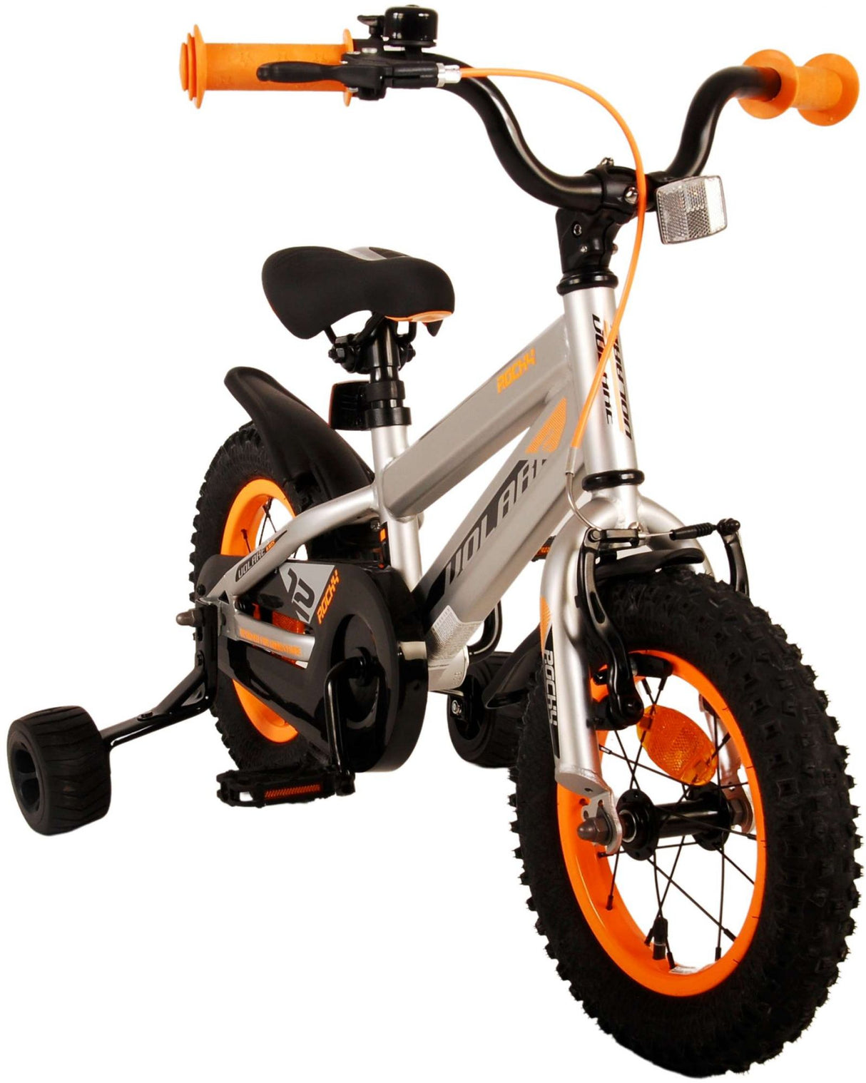 Volare Rocky Kinderfahrrad - Jungen - 12 Zoll - Grau