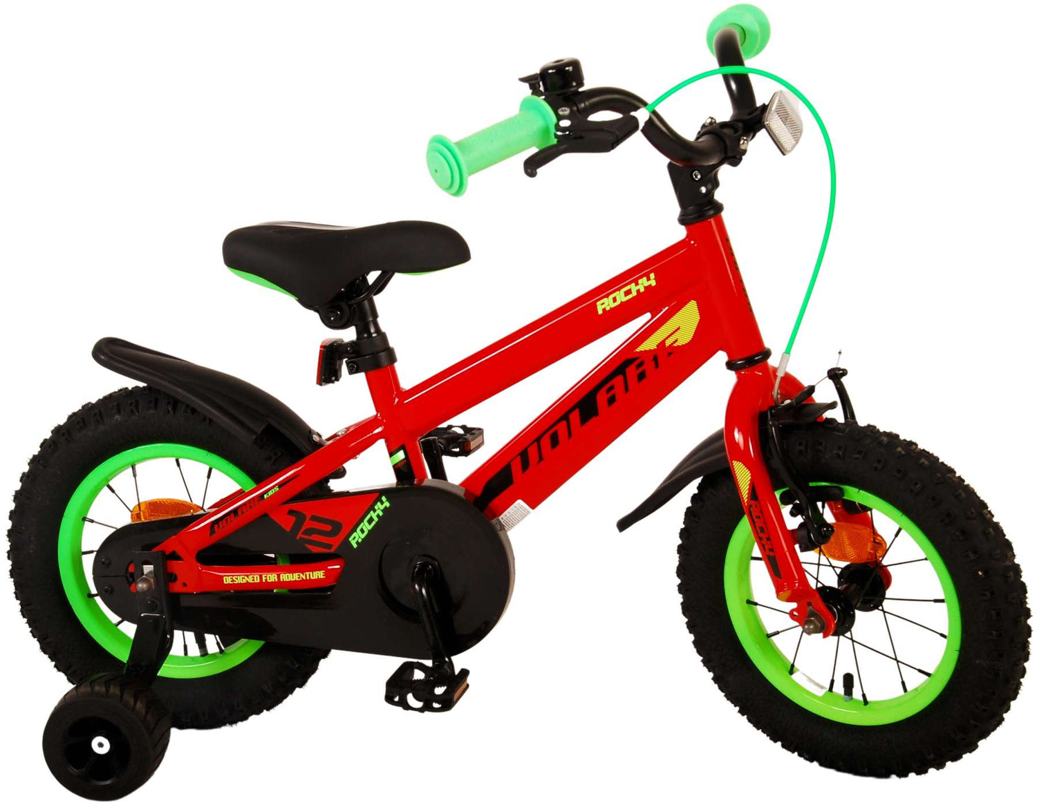 Volare Rocky Kinderfahrrad - Jungen - 12 Zoll - Rot