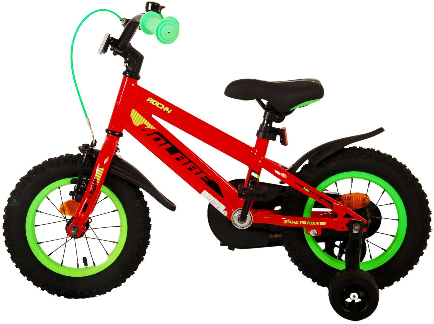 Volare Rocky Kinderfahrrad - Jungen - 12 Zoll - Rot