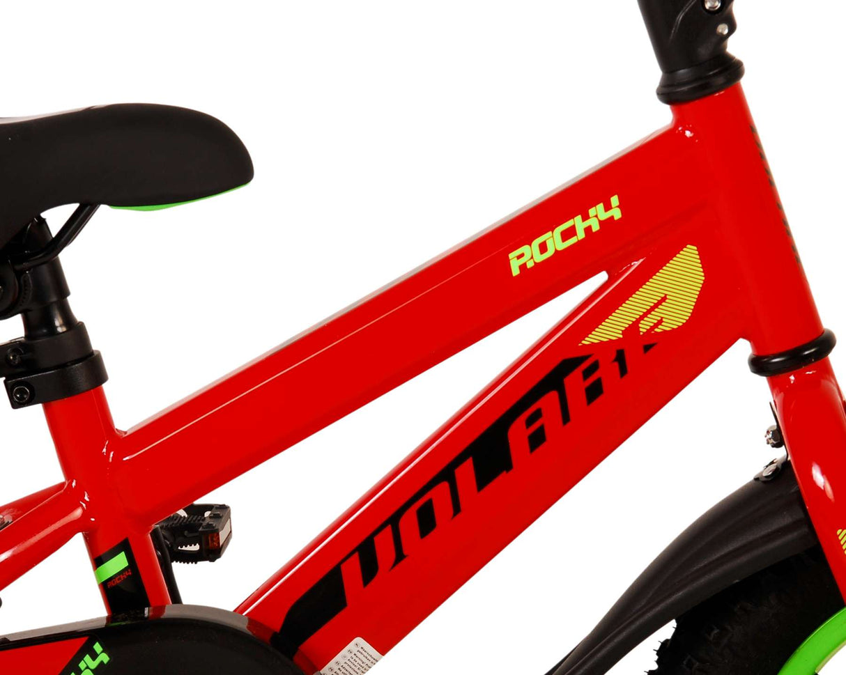 Volare Rocky Kinderfahrrad - Jungen - 12 Zoll - Rot