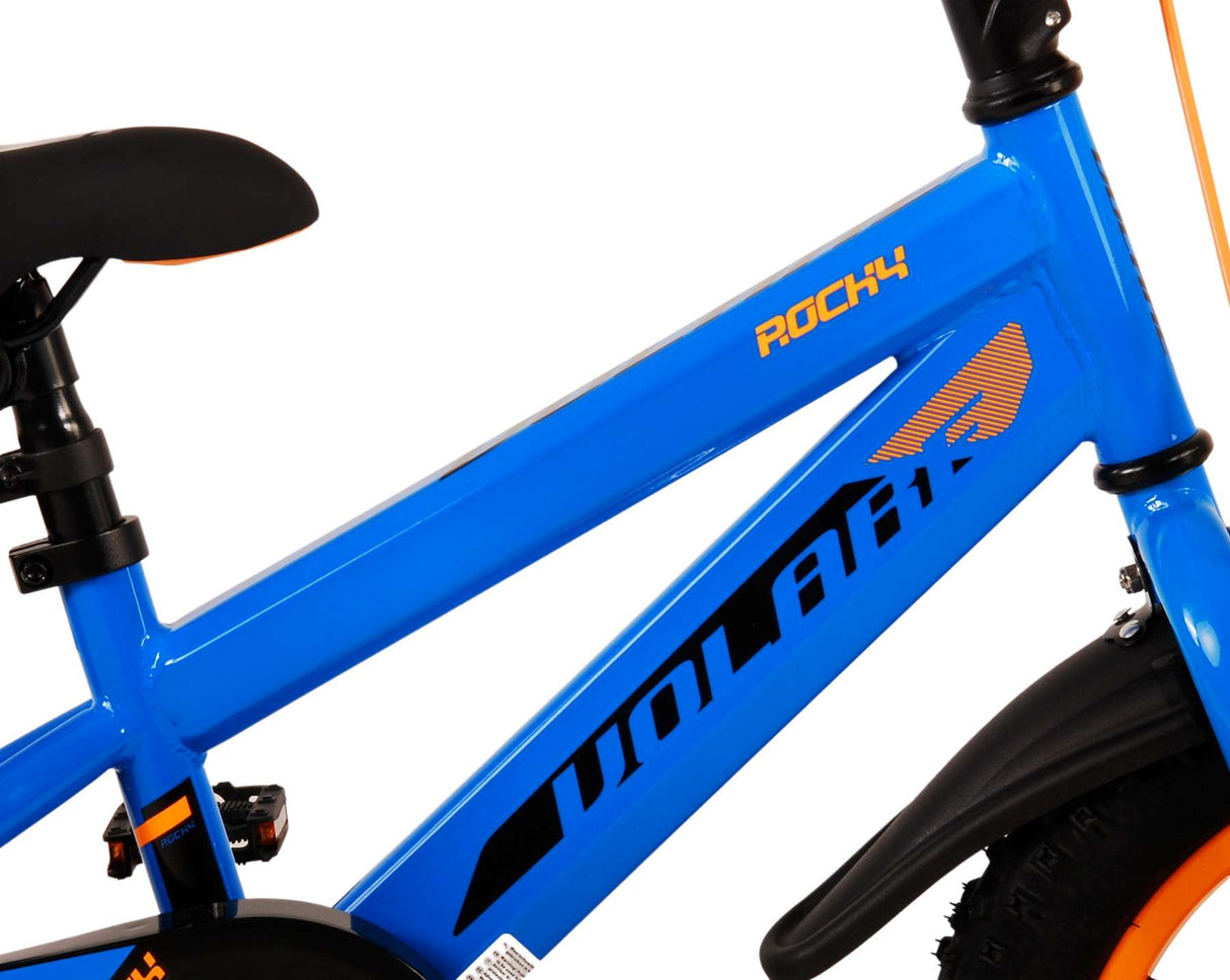 Volare Rocky Kinderfahrrad - Jungen - 14 Zoll - Blau