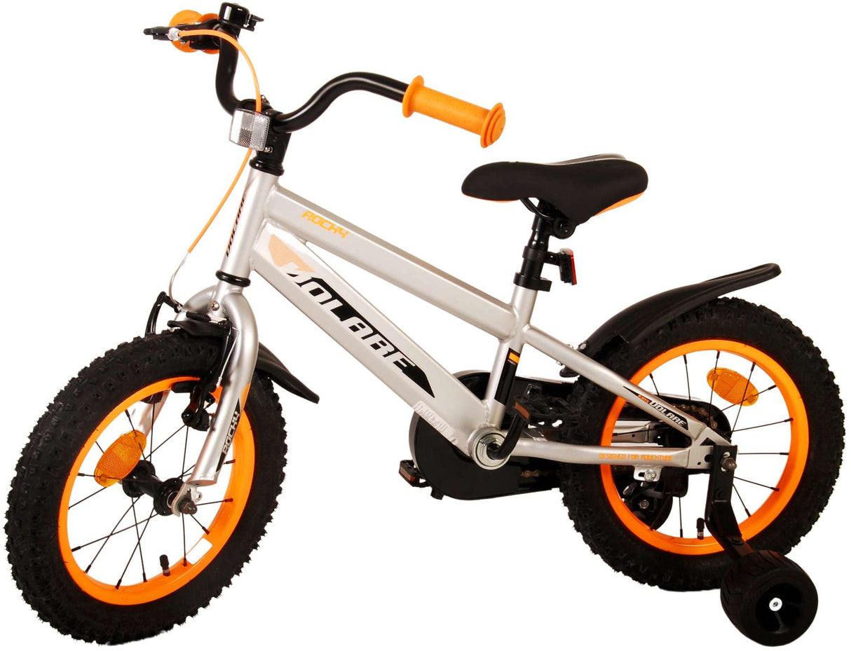 Volare Rocky Kinderfahrrad - Jungen - 14 Zoll - Grau