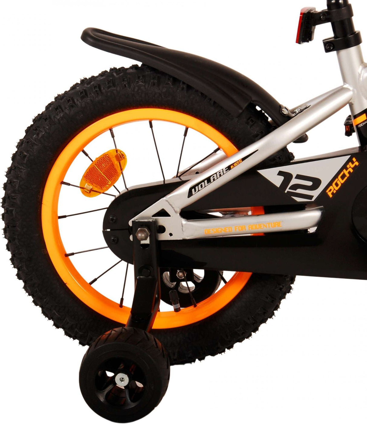 Volare Rocky Kinderfahrrad - Jungen - 14 Zoll - Grau