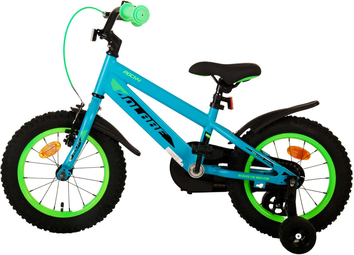 Volare Rocky Kinderfahrrad - Jungen - 14 Zoll - Grün