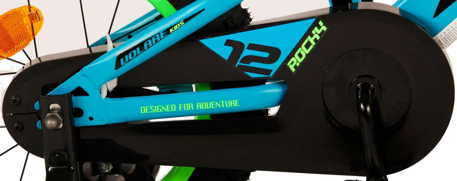 Volare Rocky Kinderfahrrad - Jungen - 14 Zoll - Grün