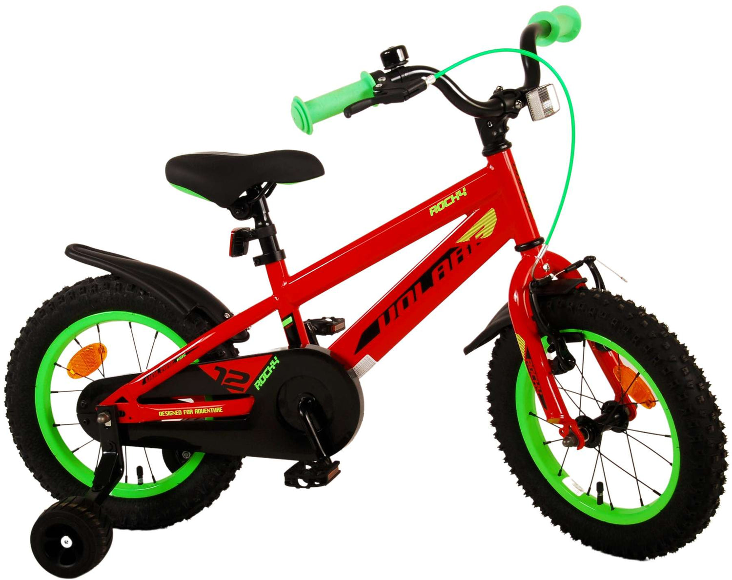 Volare Rocky Kinderfahrrad - Jungen - 14 Zoll - Rot