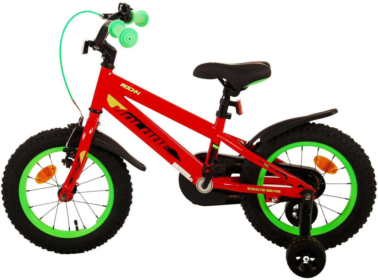 Volare Rocky Kinderfahrrad - Jungen - 14 Zoll - Rot
