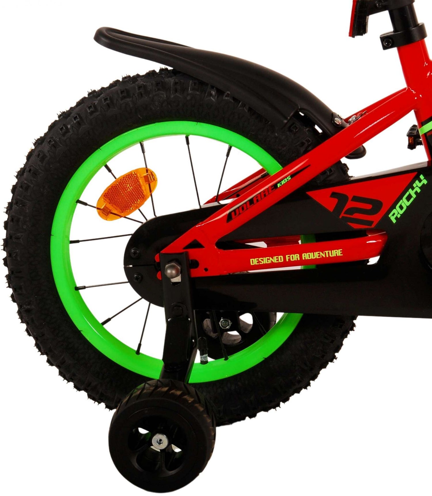 Volare Rocky Kinderfahrrad - Jungen - 14 Zoll - Rot
