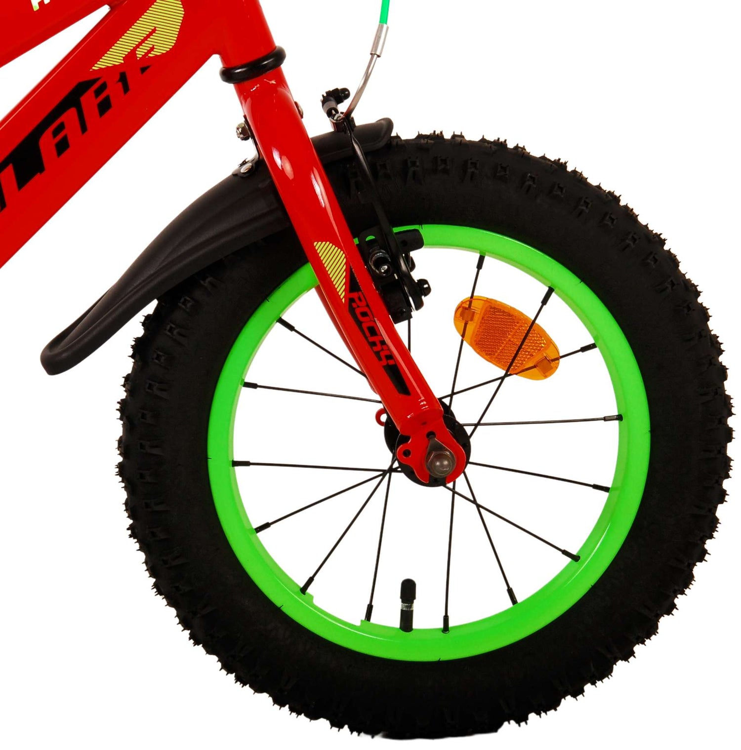 Volare Rocky Kinderfahrrad - Jungen - 14 Zoll - Rot