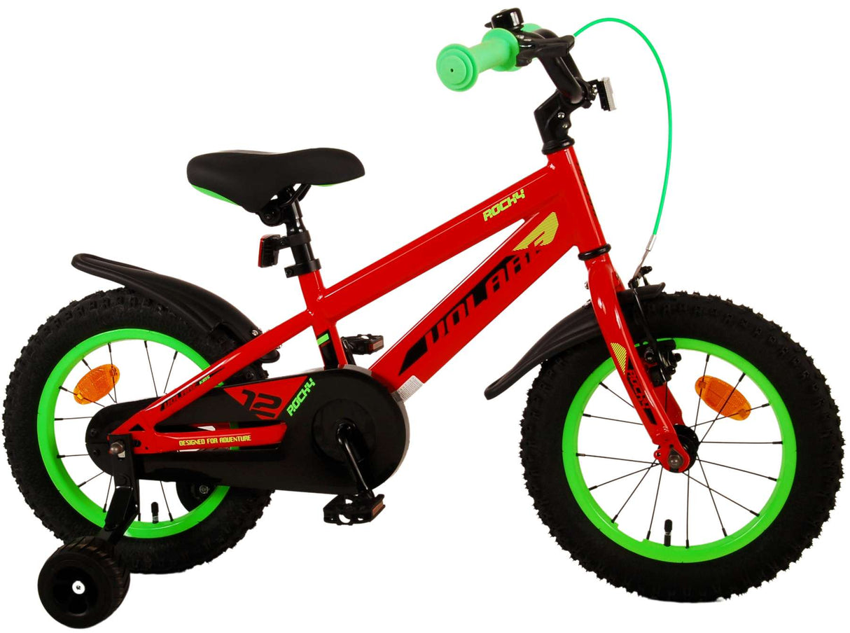 Volare Rocky Kinderfahrrad - Jungen - 14 Zoll - Rot