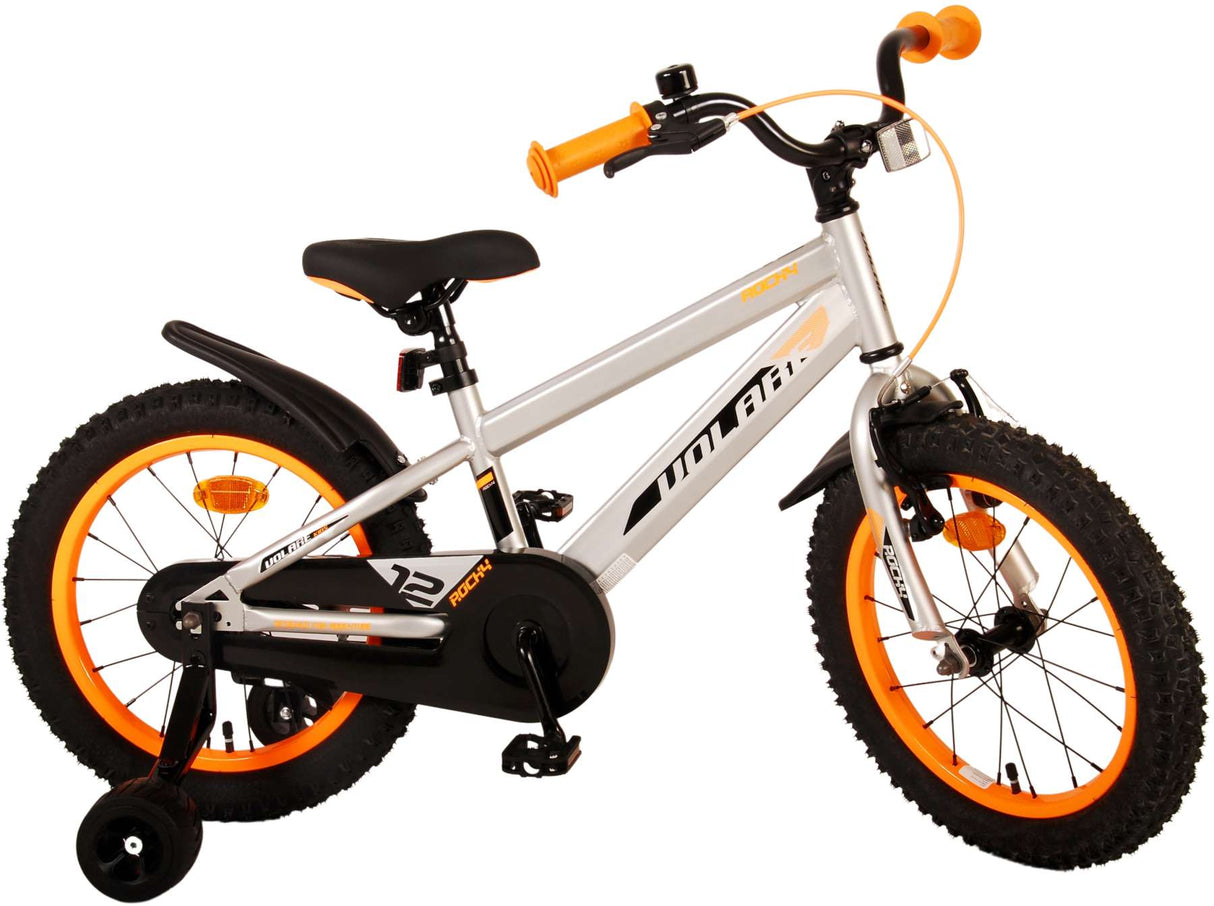Volare Rocky Kinderfahrrad - Jungen - 16 Zoll - Grau