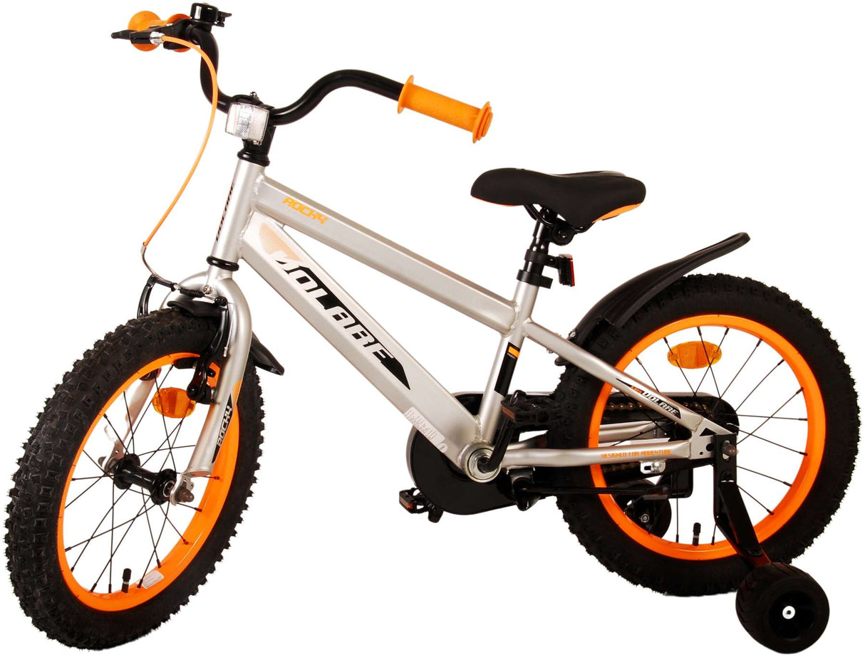 Volare Rocky Kinderfahrrad - Jungen - 16 Zoll - Grau