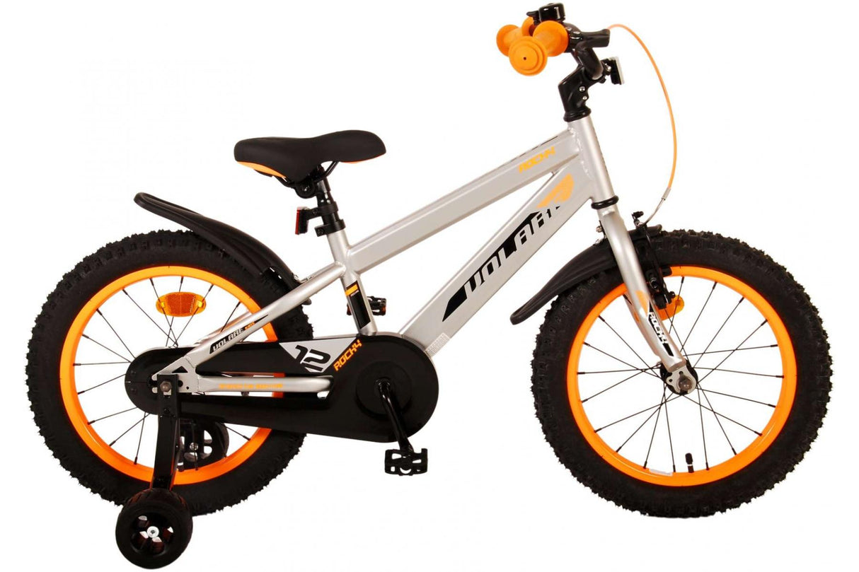Volare Rocky Kinderfahrrad - Jungen - 16 Zoll - Grau