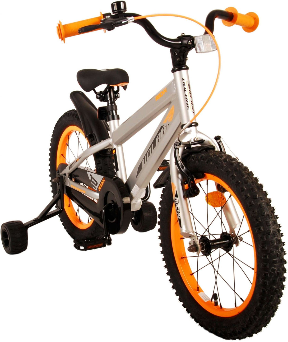 Volare Rocky Kinderfahrrad - Jungen - 16 Zoll - Grau