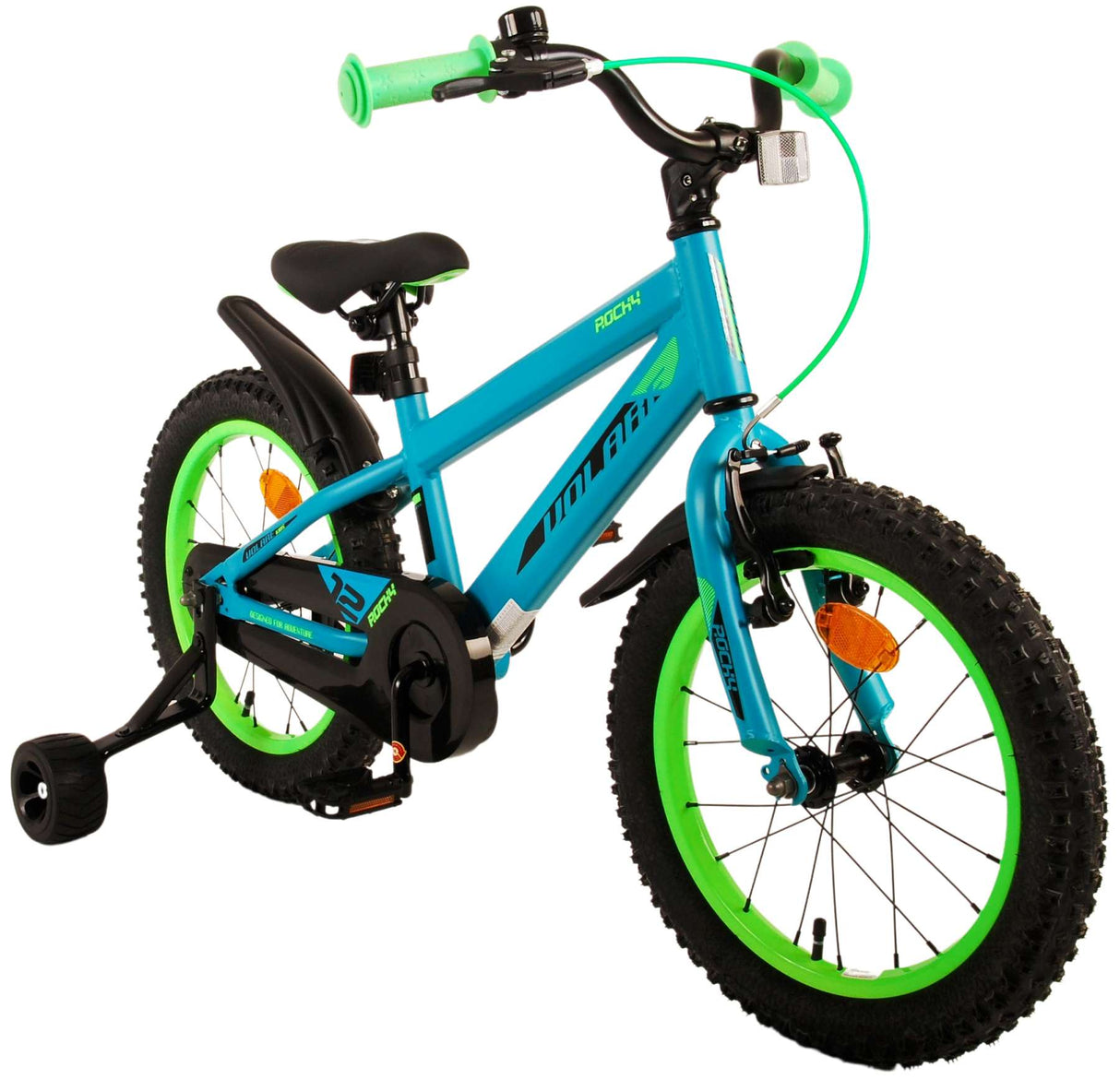 Volare Rocky Kinderfahrrad - Jungen - 16 Zoll - Grün