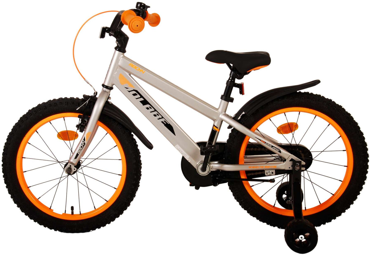 Volare Rocky Kinderfahrrad - Jungen - 18 Zoll - Grau