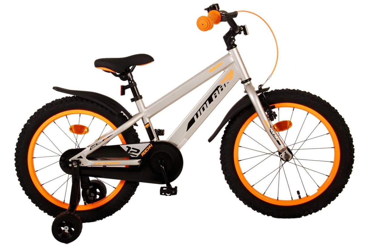 Volare Rocky Kinderfahrrad - Jungen - 18 Zoll - Grau