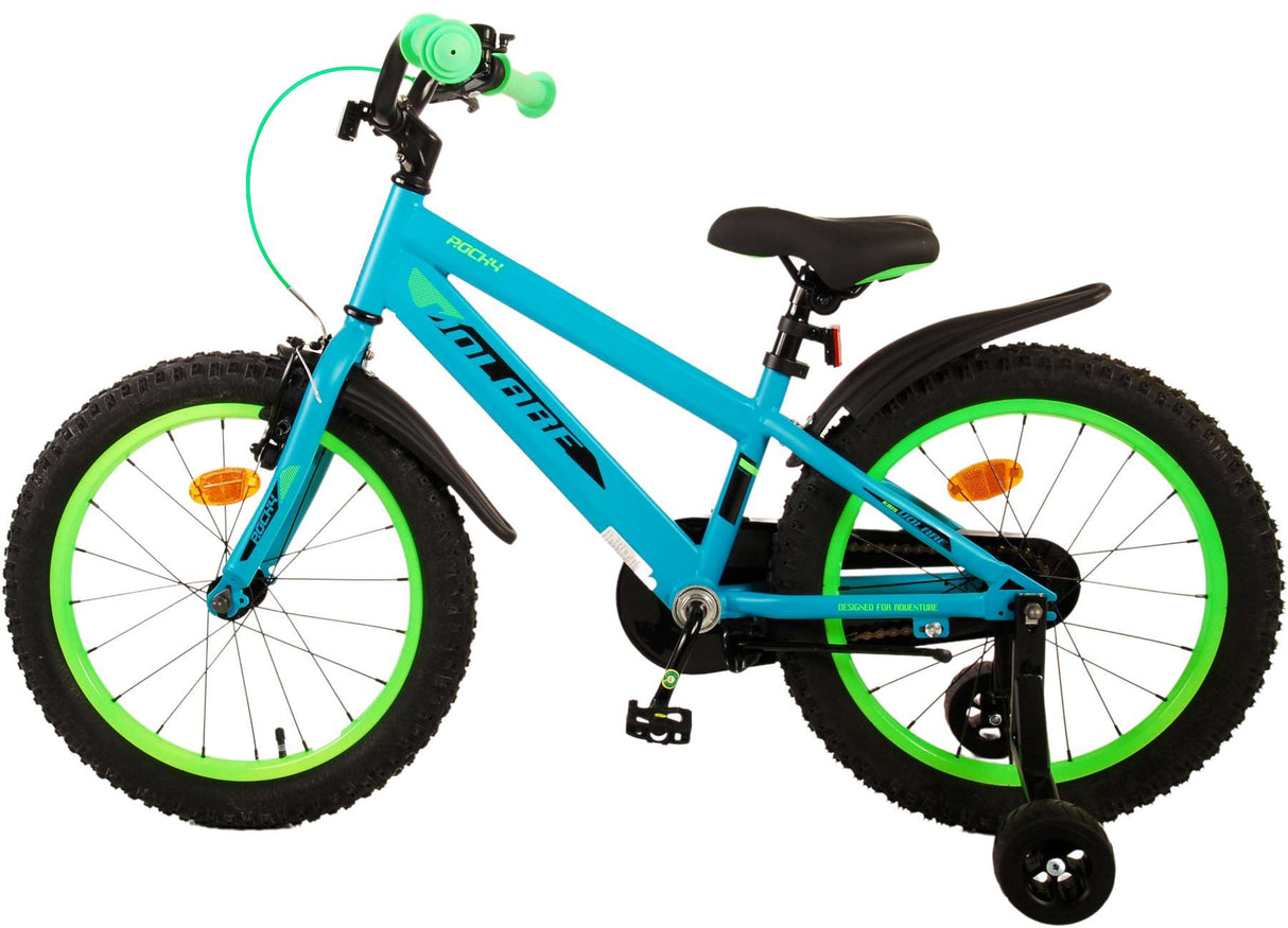 Volare Rocky Kinderfahrrad - Jungen - 18 Zoll - Grün
