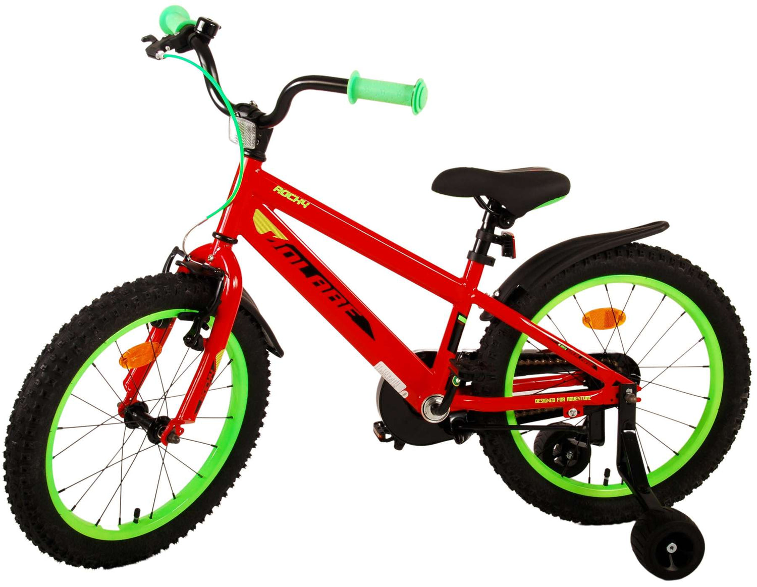 Volare Rocky Kinderfahrrad - Jungen - 18 Zoll - Rot