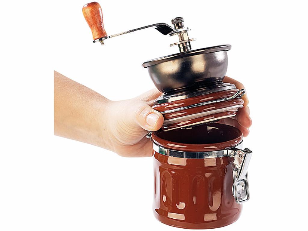 Rosenstein & Söhne Kaffeemühle Genua mit Aroma Behälter Kaffeemühlen Kaffee Mühle