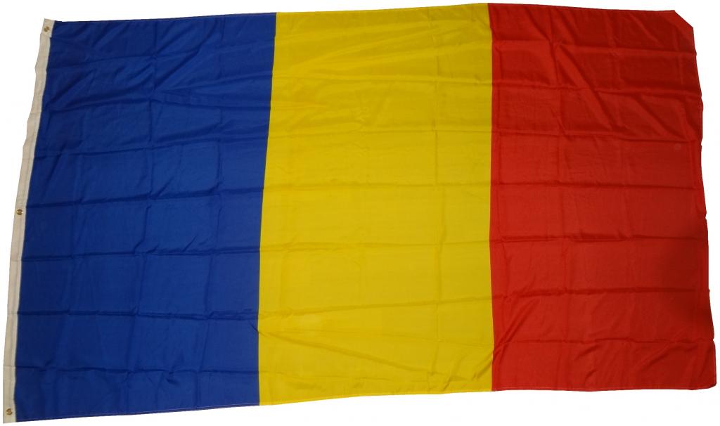 XXL Flagge Rumänien 250 x 150 cm Fahne mit 3 Ösen 100g/m² Stoffgewicht Hissflagge