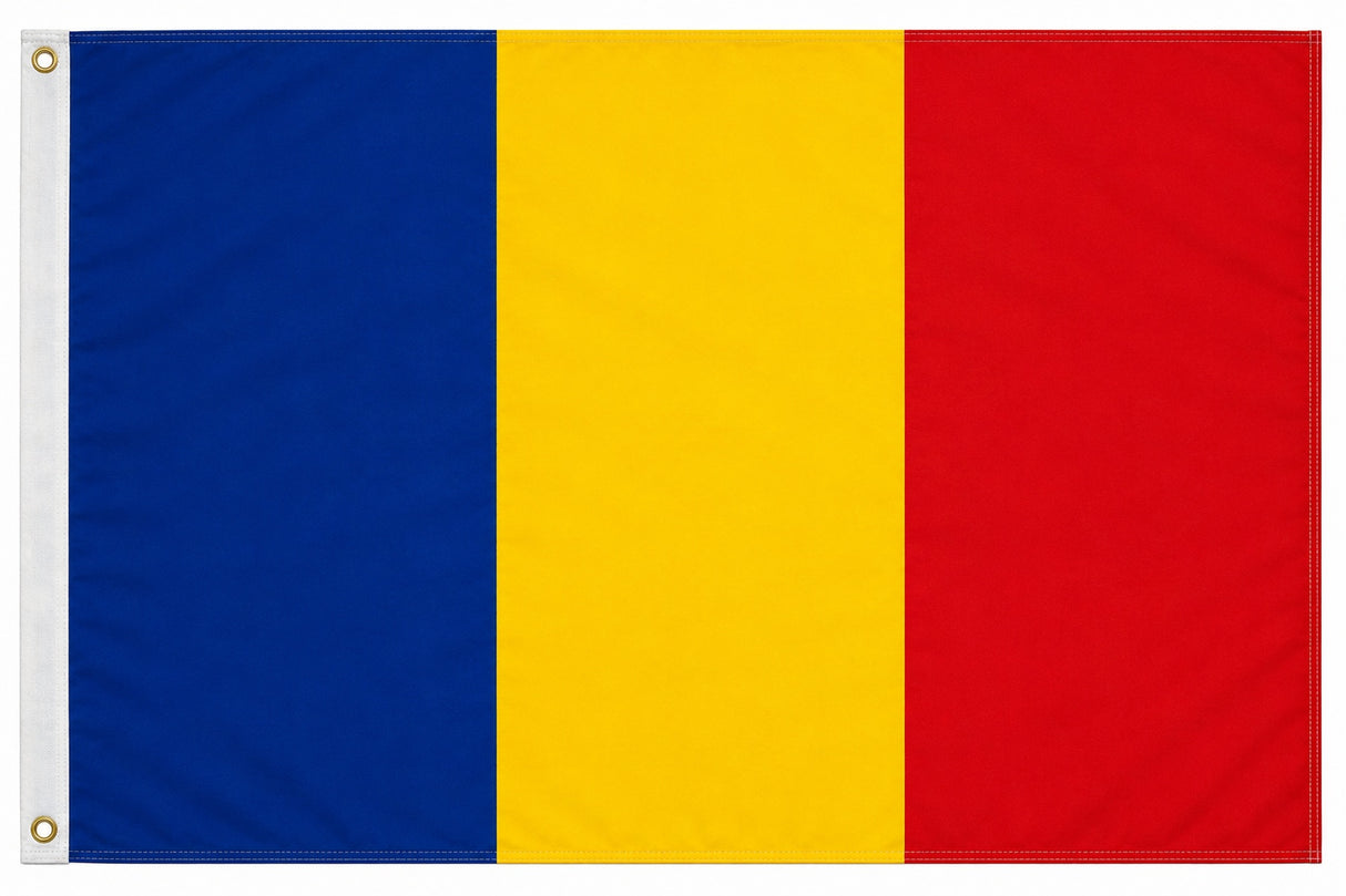 Flagge Rumänien 90 x 150 cm Fahne mit 2 Ösen 100g/m² Stoffgewicht Hissflagge Hissen