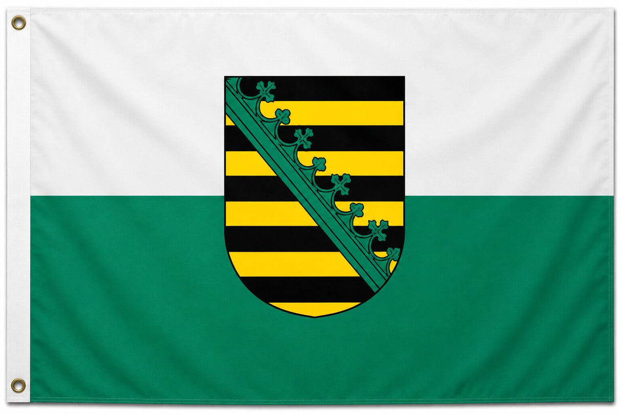 Flagge Sachsen 90 x 150 cm Fahne mit 2 Ösen 100g/m² Stoffgewicht Hissflagge Hissen