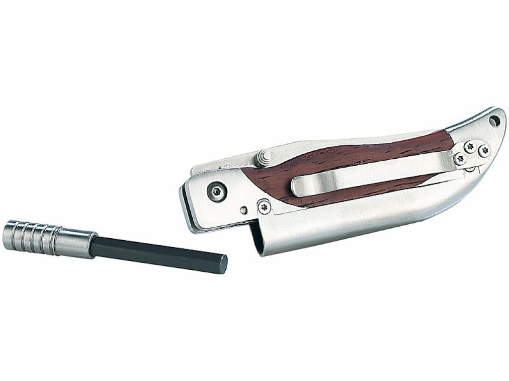 Semptec Taschenmesser mit Magnesium-Feuerstarter mit Magnesium Feuerstein Outdoor