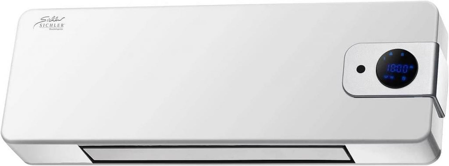 Sichler Keramik Wandheizlüfter LV-820.w ZX-7108 mit digitalem Thermostat, Oszillation, 2.000 W