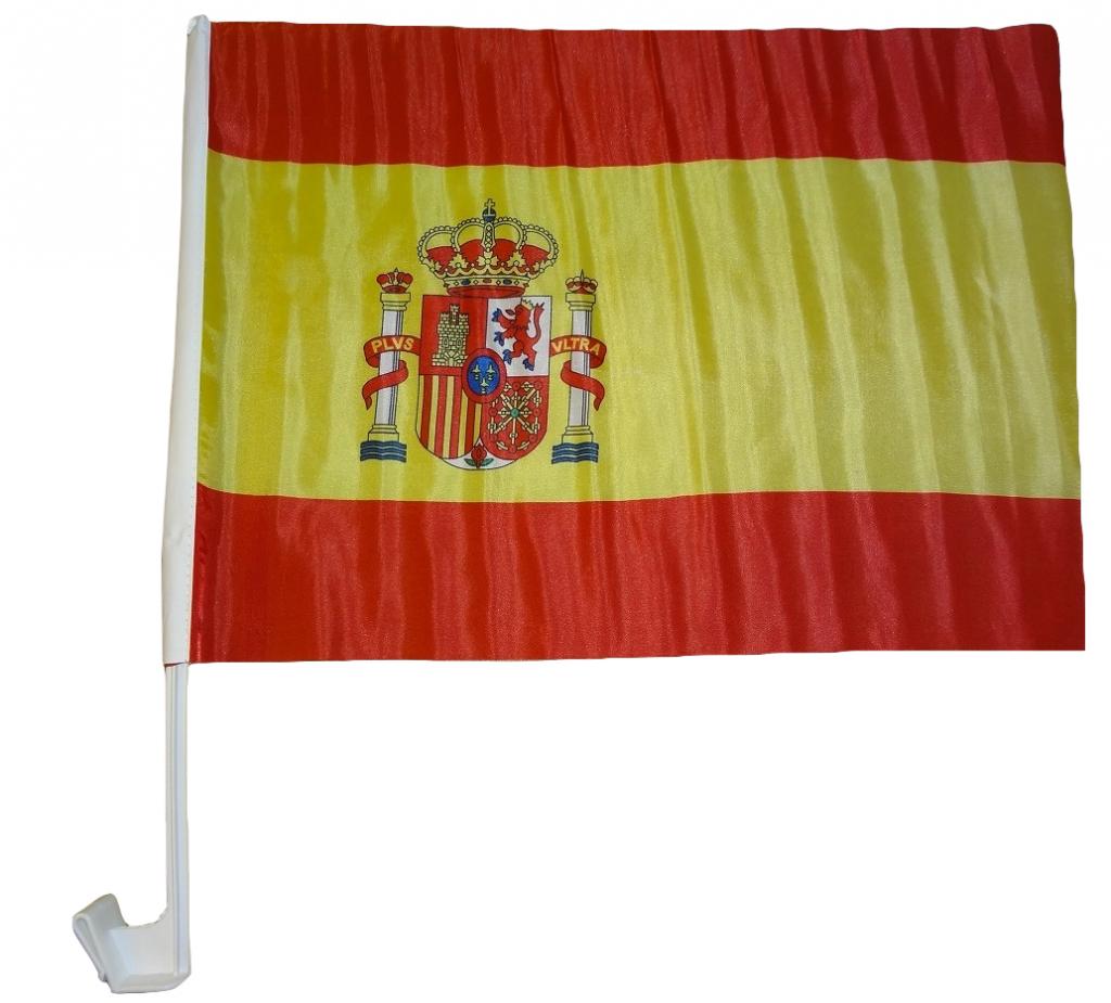 Autoflagge Spanien 30 x 40 cm Auto Flagge Fahne Autofahne Fensterflagge Fanfahne