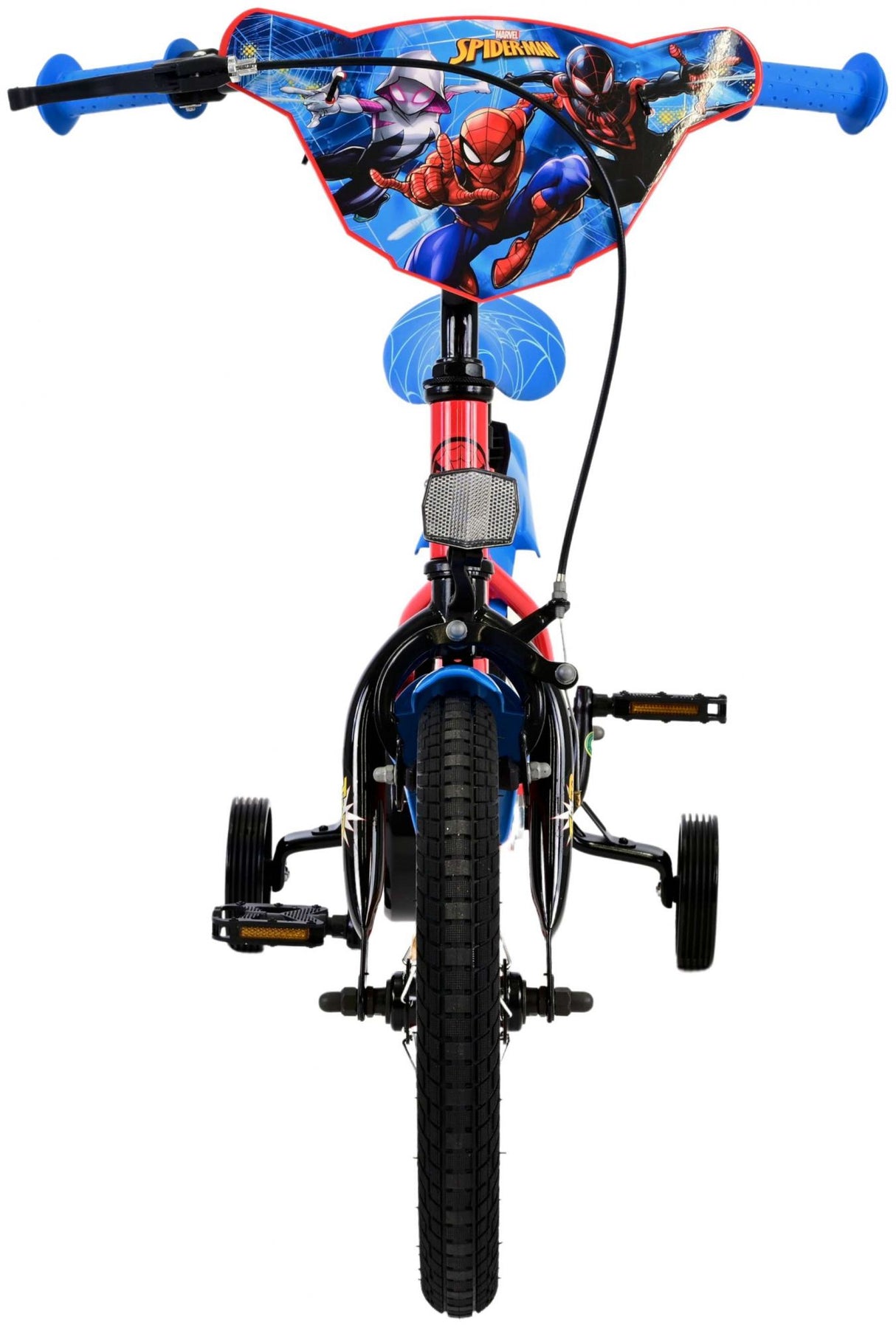 Volare Marvel Spider-Man Kinderfahrrad für Jungen - 14 Zoll in Rot/Blau