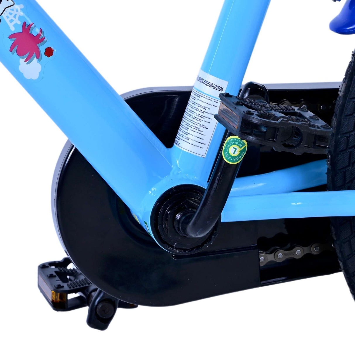 Volare Spidey Kinderfahrrad für Jungen - 16 Zoll in Blau mit Zweihandbremsen