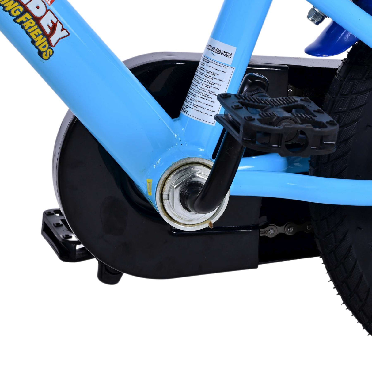 Volare Spidey Kinderfahrrad - Jungen - 12 Zoll - Blau - Zweihandbremsen