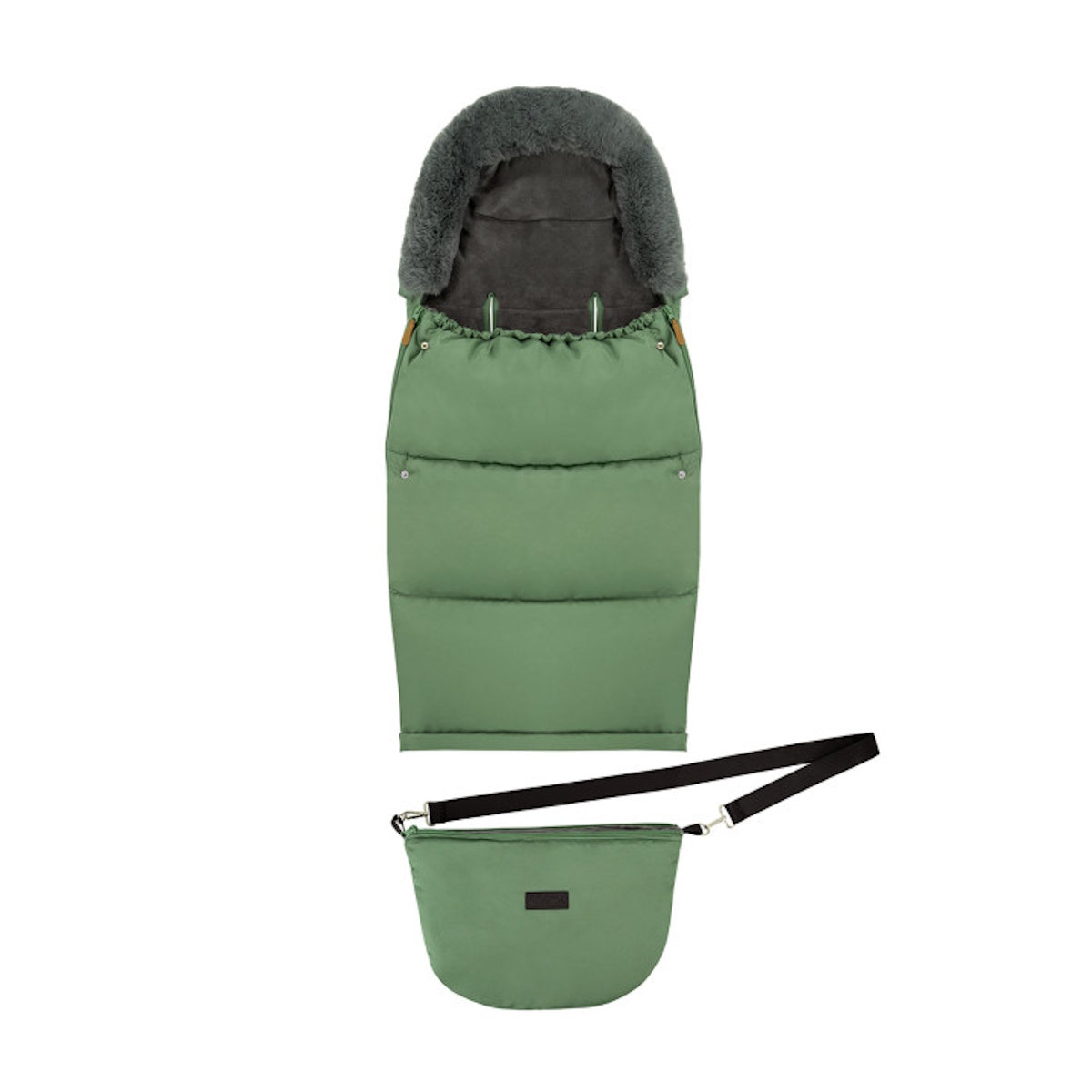 MoMi SARDI 2in1 Fußsack in gewählter Farbe für Kinderwagen, Buggy & Schlitten