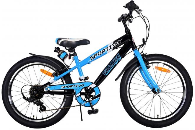 Volare Sportivo Kinderfahrrad - Jungen - 20 Zoll - Blau - 6 Gänge