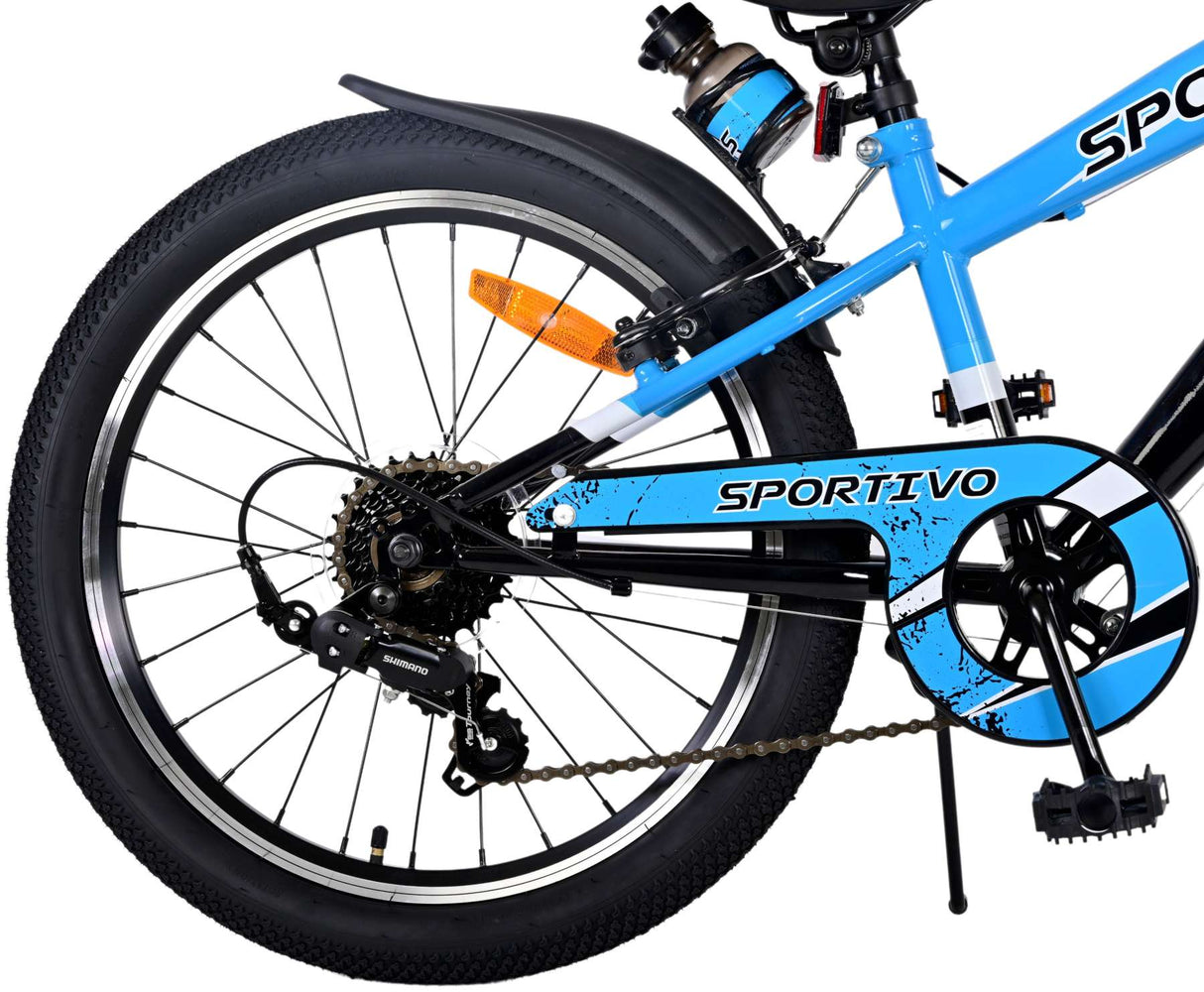Volare Sportivo Kinderfahrrad - Jungen - 20 Zoll - Blau - 6 Gänge