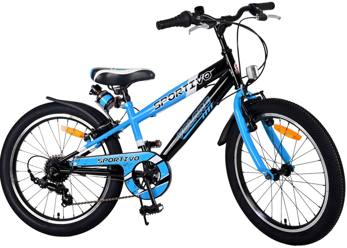 Volare Sportivo Kinderfahrrad - Jungen - 20 Zoll - Blau - 6 Gänge