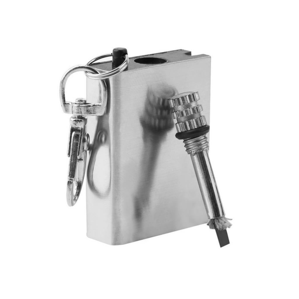 Benzin Streichholzfeuerzeug als Schlüsselanhänger Streichholz Benzin Feuerzeug