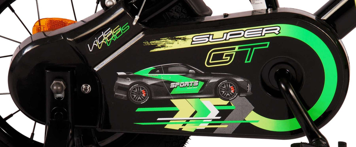 Volare Super GT Kinderfahrrad - Jungen - 12 Zoll - Grün - Zwei Handbremsen
