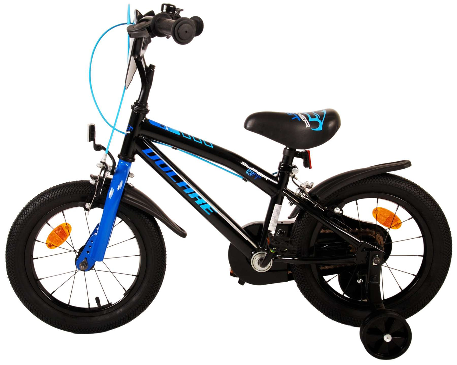 Volare Super GT Kinderfahrrad - Jungen - 14 Zoll - Blau - Zweihandbremsen