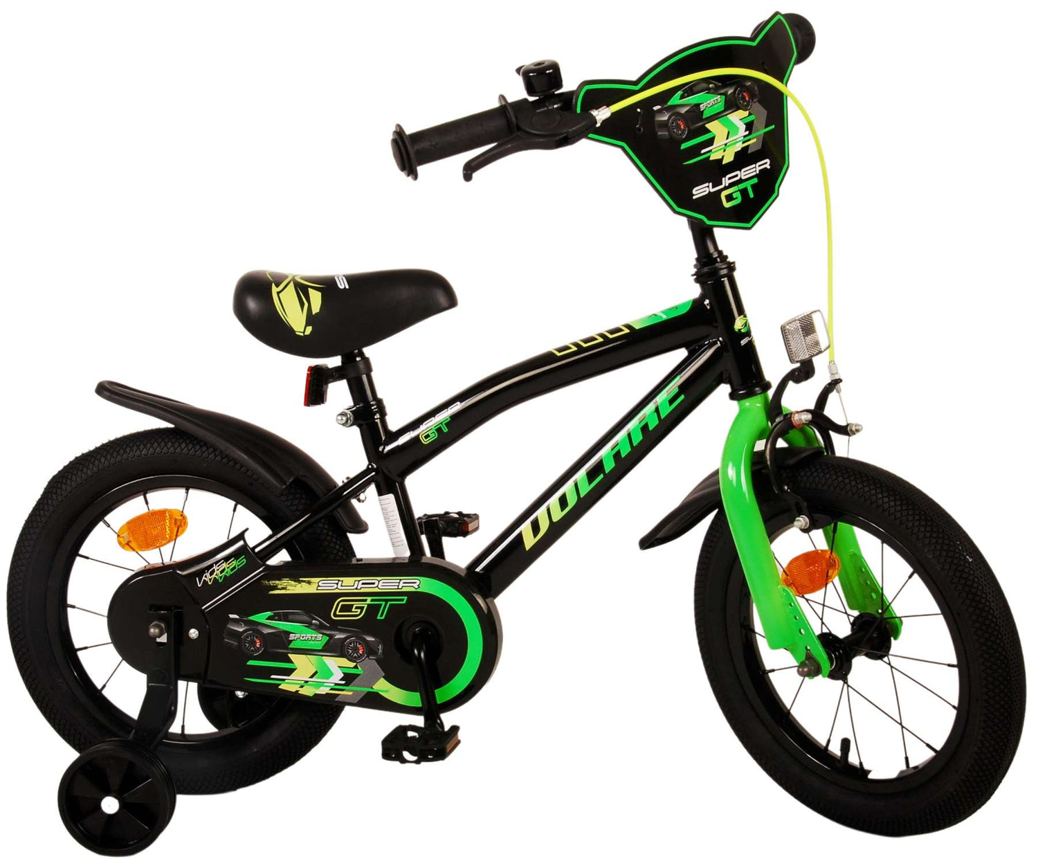 Volare Super GT Kinderfahrrad - Jungen - 14 Zoll - Grün