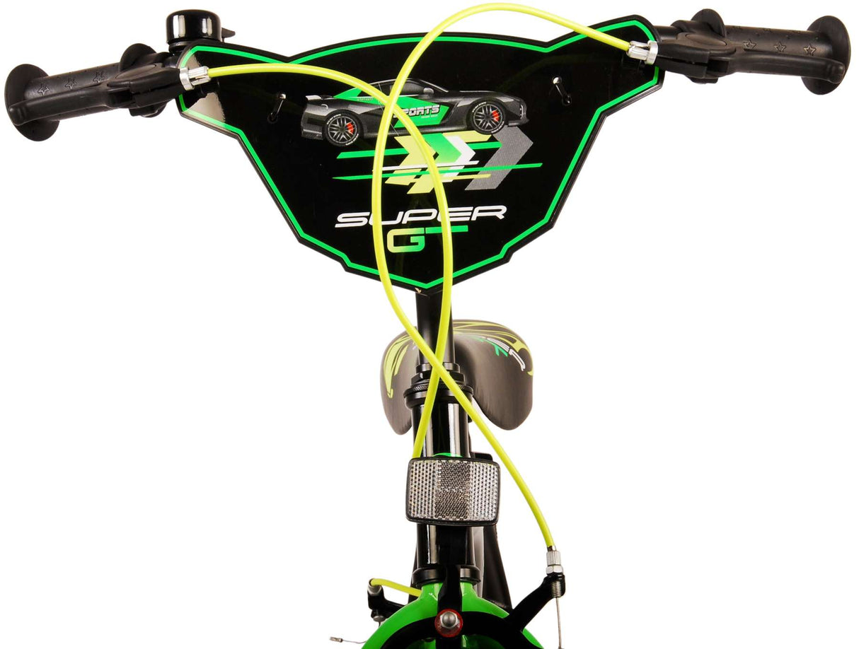 Volare Super GT Kinderfahrrad - Jungen - 16 Zoll - Grün- Zweihandbremsen
